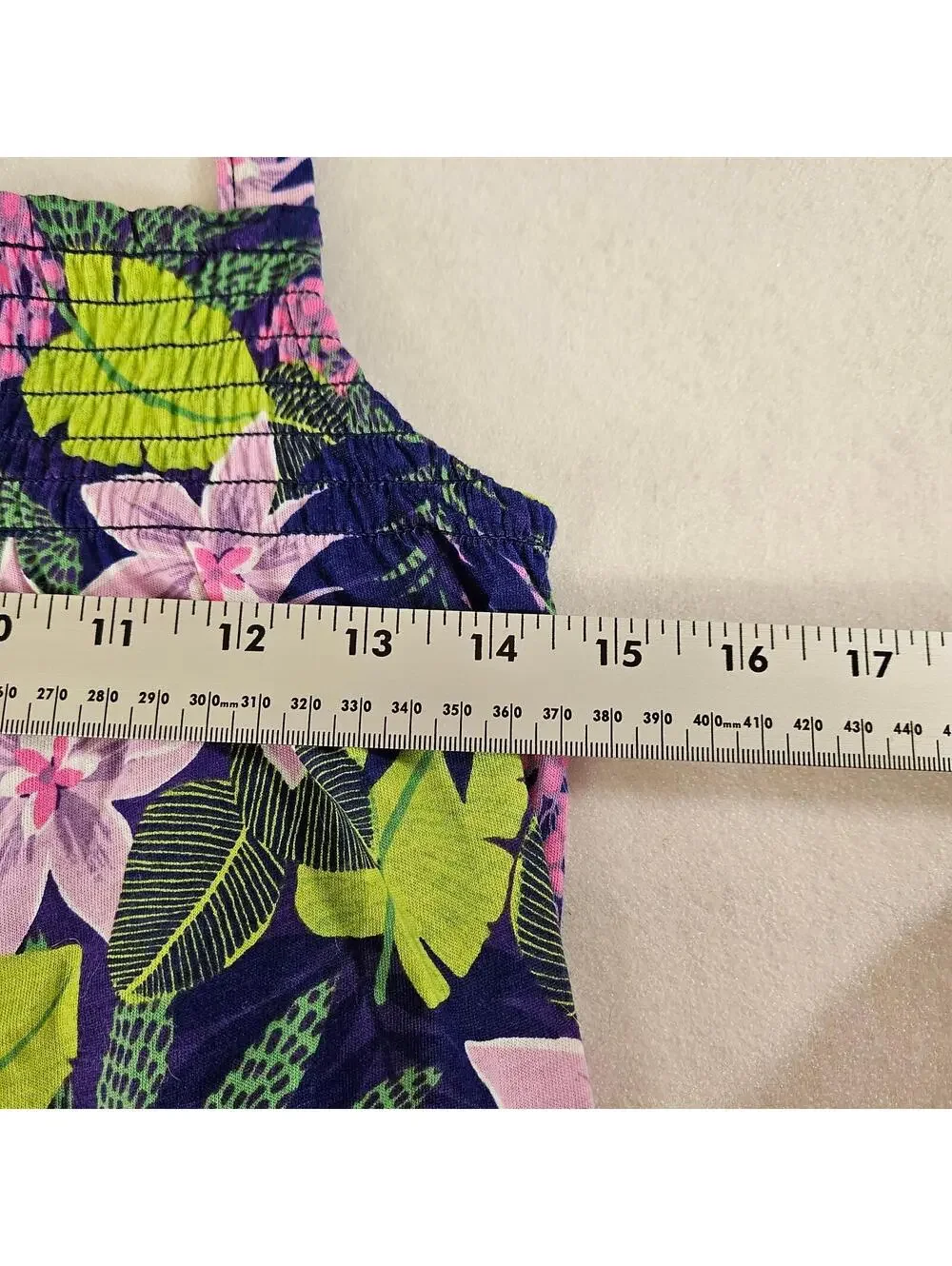The Children’s Place Girls Floral Tank Top Size L (10/12) Tropical Summer Cami